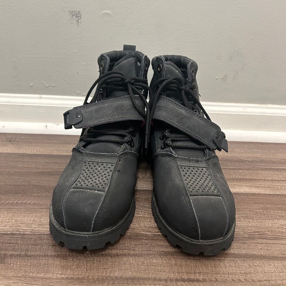 Joe Rocket Big Bang 2.0 Motorcycle Boots Mens 10 Black Good Tactical Shifter Pad